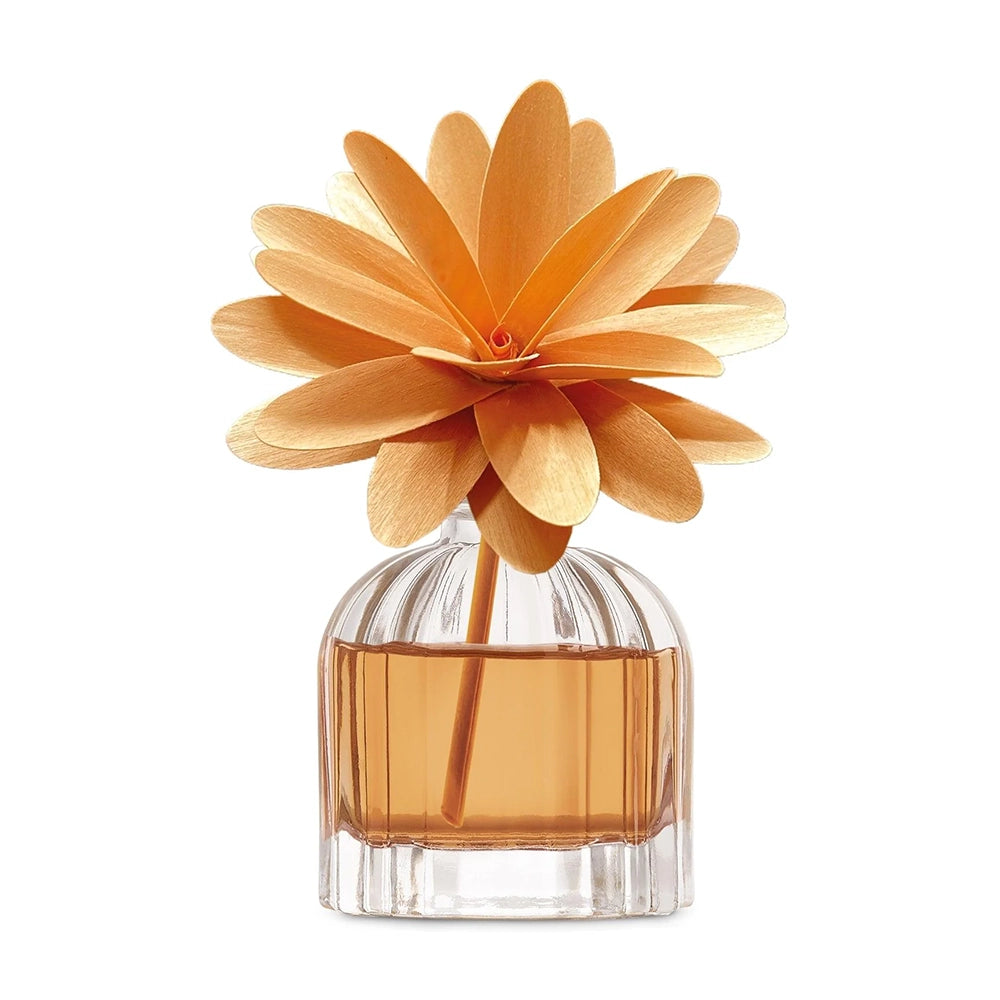 Profumatore per ambienti Flower Diffuser, Fragranza Cedro e Bergamotto, Diffusore Ambiente con Fiore in Legno di Betulla, Formati vari Muha