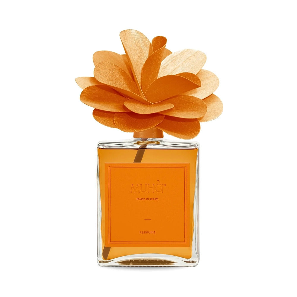Profumatore per ambienti Flower Diffuser, Fragranza Cedro e Bergamotto, Diffusore Ambiente con Fiore in Legno di Betulla, Formati vari Muha