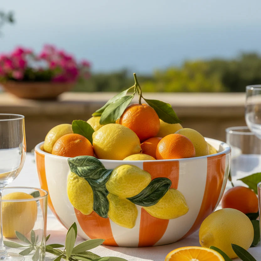 Insalatiera - Coppa Arancione Cm.24x22 Collezione Lemon - Fade