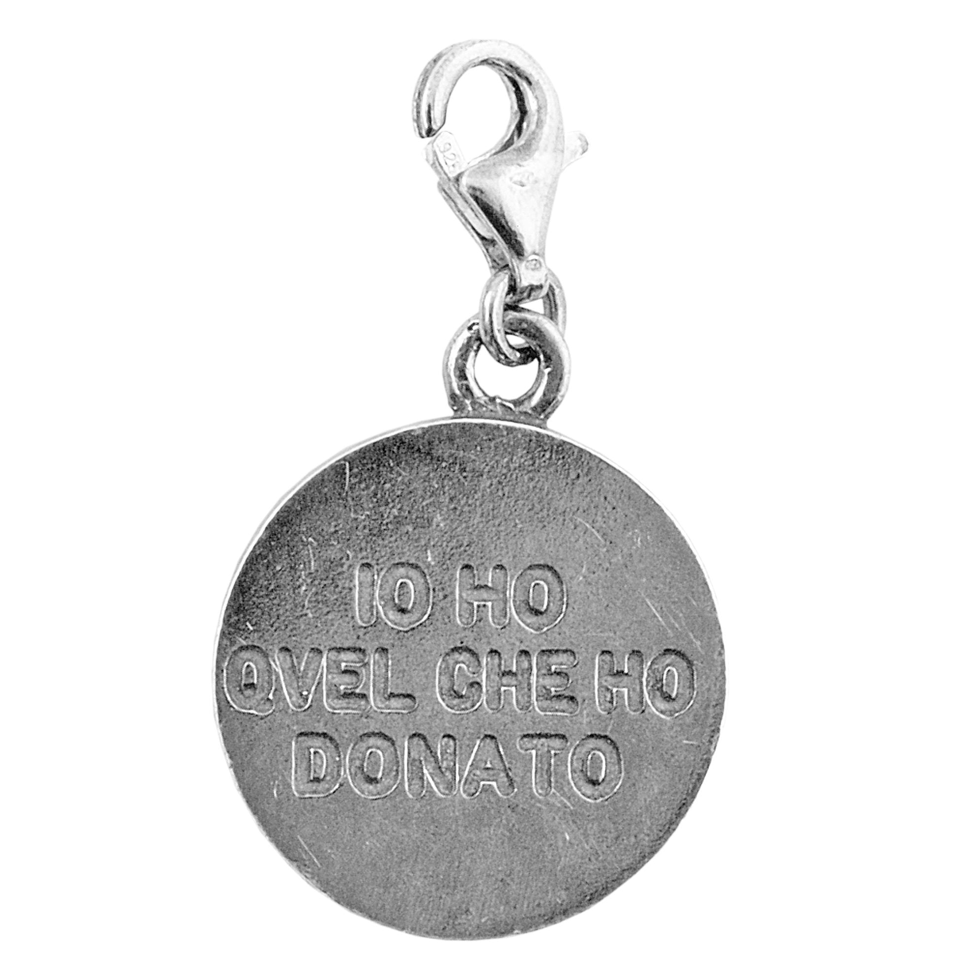 Ciondolo I Love Abruzzo in Argento D'Annunzio