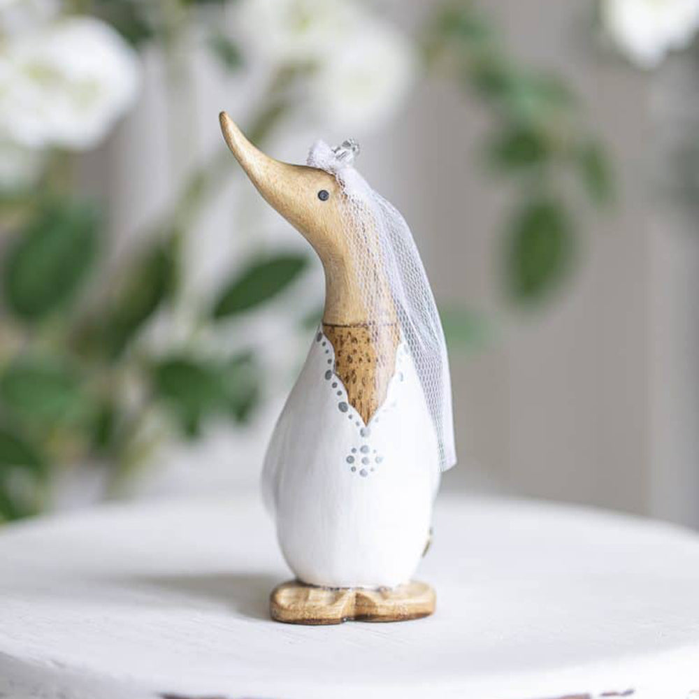 Dinky Duck Sposini con scatola da regalo - Dipinto a Mano 11 cm - Capitani Coraggiosi