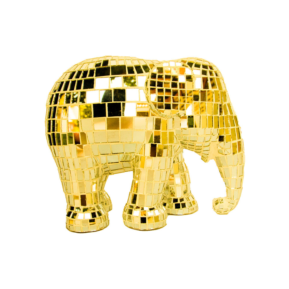 Elefante Disco Disco Gold 20 cm Elephant Parade - Onlylux