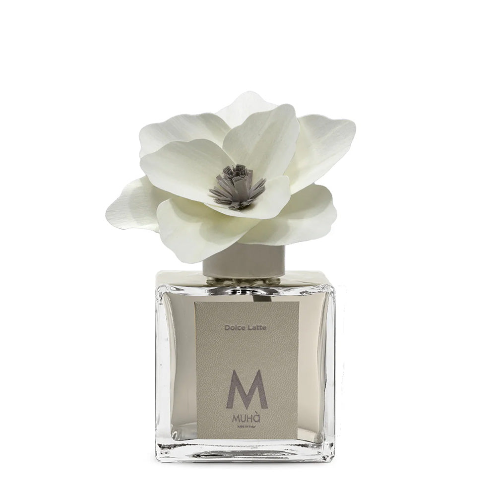 Profumatore per ambienti Magnolia Dolce Latte con Fiore in Legno di Betulla Muhà