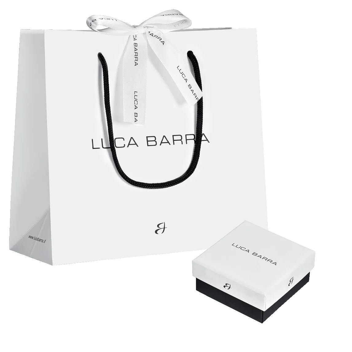 Mono orecchino punto luce donna in acciaio con zircone bianco - Luca Barra
