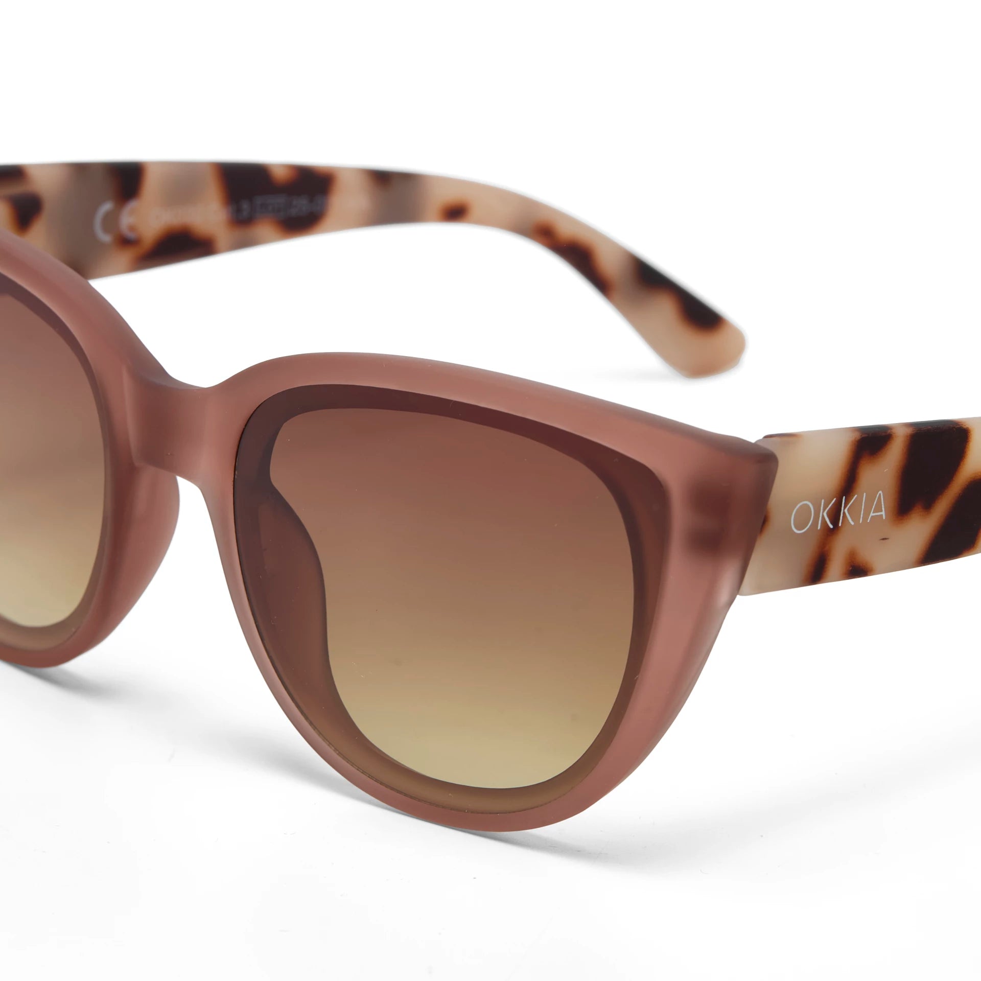 Occhiali da sole Gatto Lite modello Silvia Havana e rosa - Più Forty