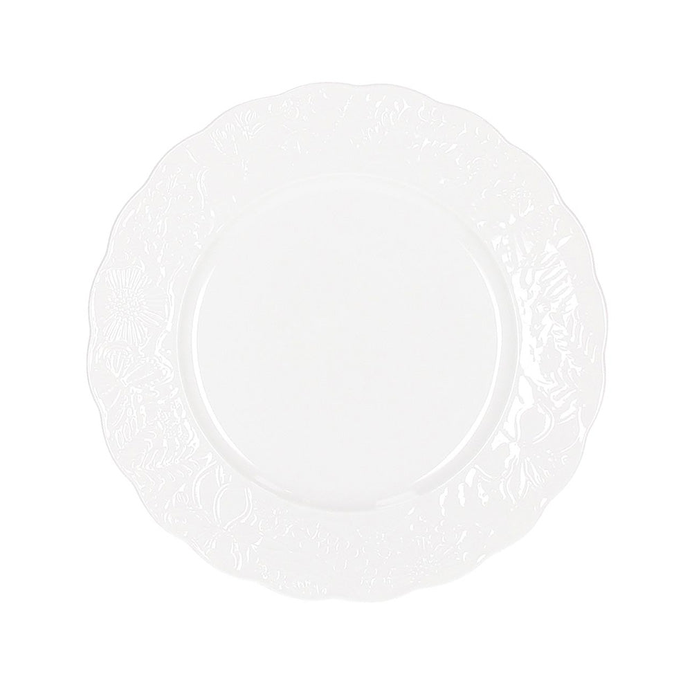 Piatto Dessert 21 cm Lace Porcellana Bianco - Tognana