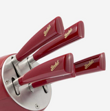 Ceppo 5 coltelli Berkel elegance rosso