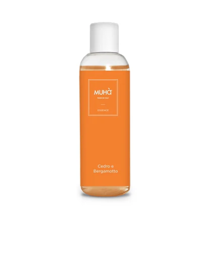 Ricarica per Diffusore, Profumatore per Ambiente, Fragranza Cedro e Bergamotto 200ml Muha