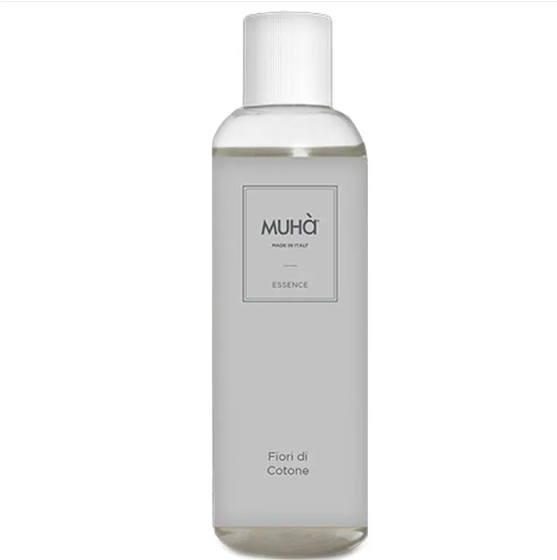 MUHA' | Ricarica per Diffusore, Profumatore per Ambiente, Fragranza Fiori di Cotone 200ml