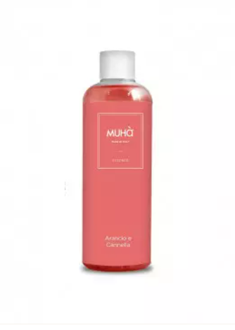 MUHA' | Ricarica per Diffusore, Profumatore per Ambiente, Fragranza Arancio e Cannella 200ml