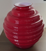 Vaso Opale rosso H 31cm Onlylux