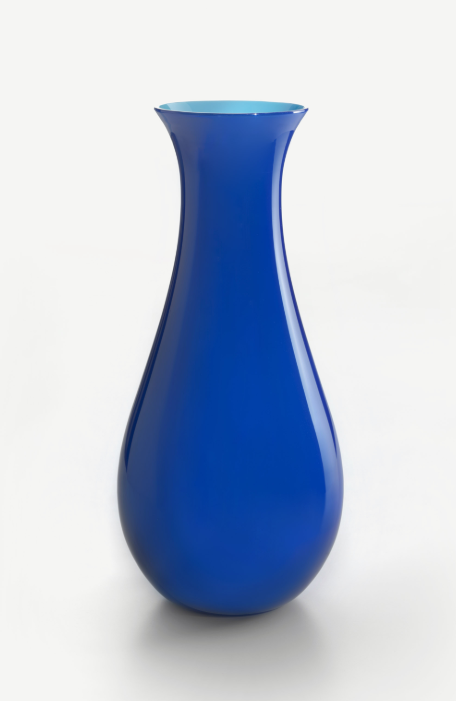 Vaso Antares blu h41cm NasonMoretti