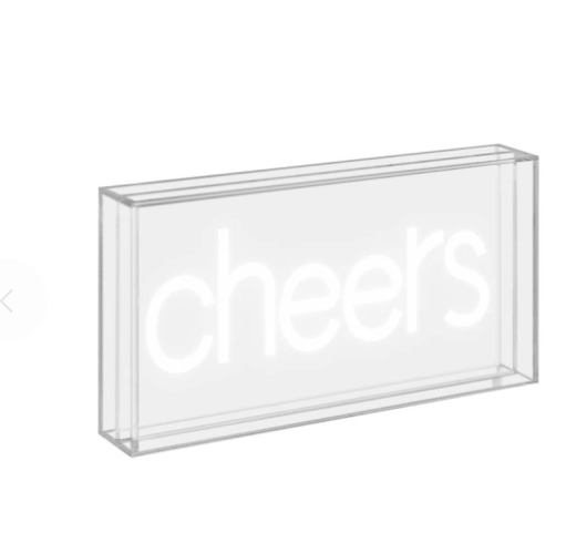 Insegna Neon con scritta decorativa Cheers Wd Lifestyle