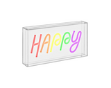 Insegna Neon con scritta decorativa Happy Wd Lifestyle