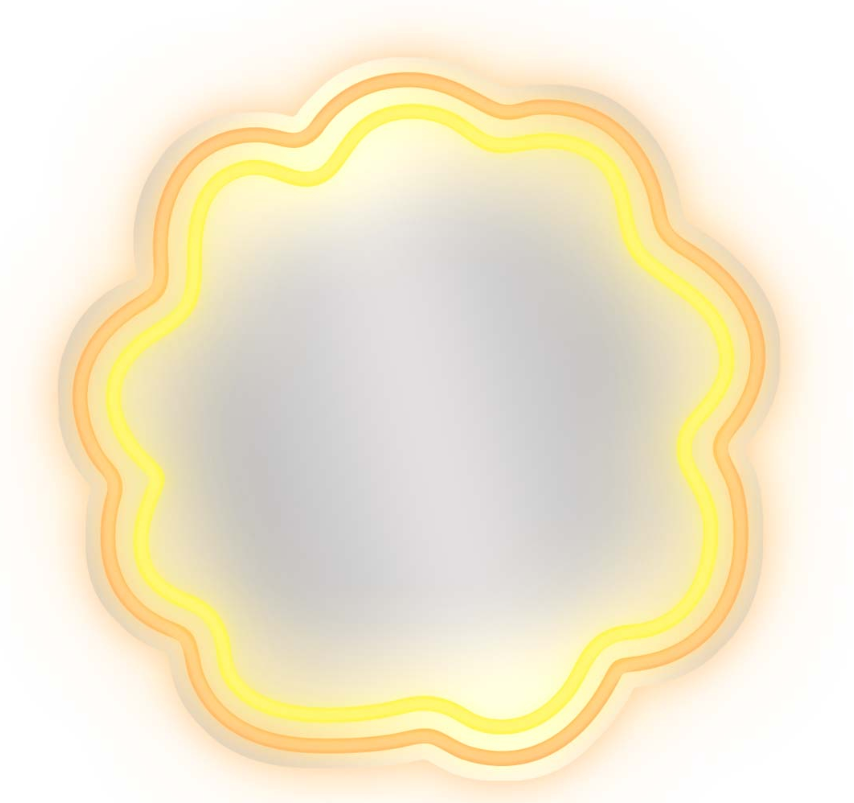 Specchio neon decorativo WD Lifestyle