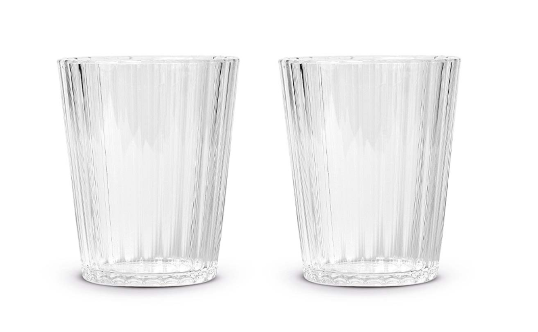 Set 2 bicchieri colorati in acrilico colore trasparente WD Lifestyle