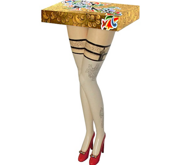 Console Table Lady's Legs dipinta a mano Tom's Drag