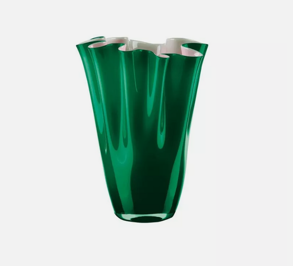 Vaso Pallotino  OnlyLux hand made in vetro soffiato Misura  Colore verde bosco