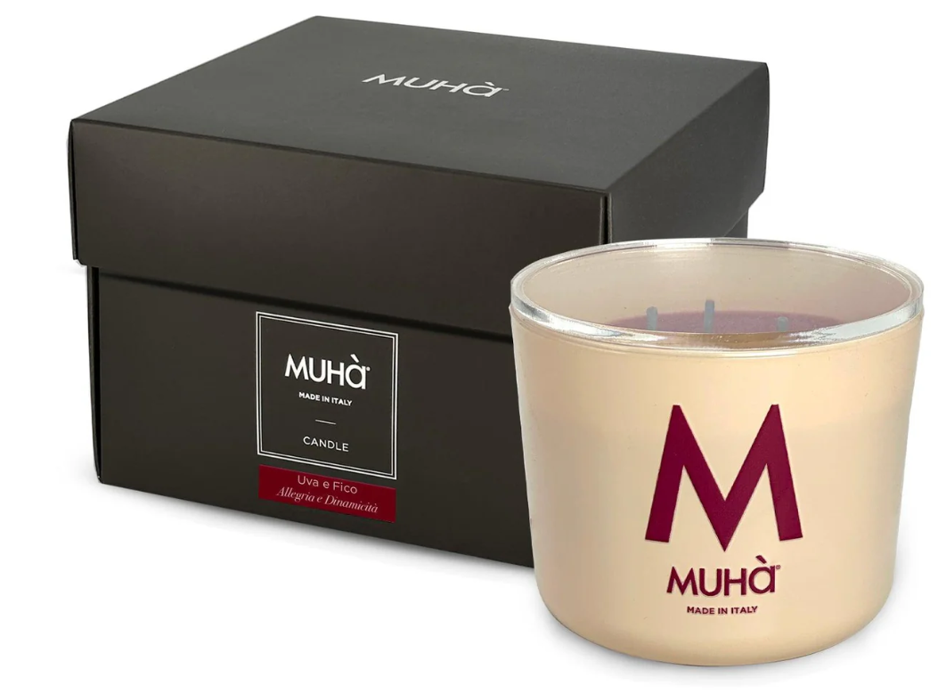Candela profumata 500gr Uva e Fico Muha