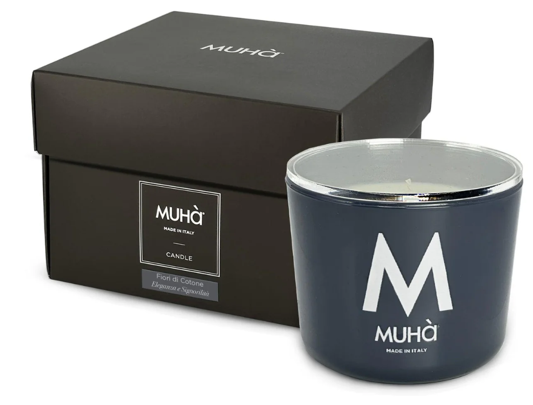 Candela profumata 500gr Fiori di Cotone Muha
