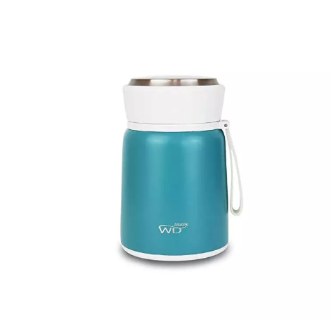 Lunch Box Termica 530 ml con cucchiaino e Tappo azzurro WD Lifestyle