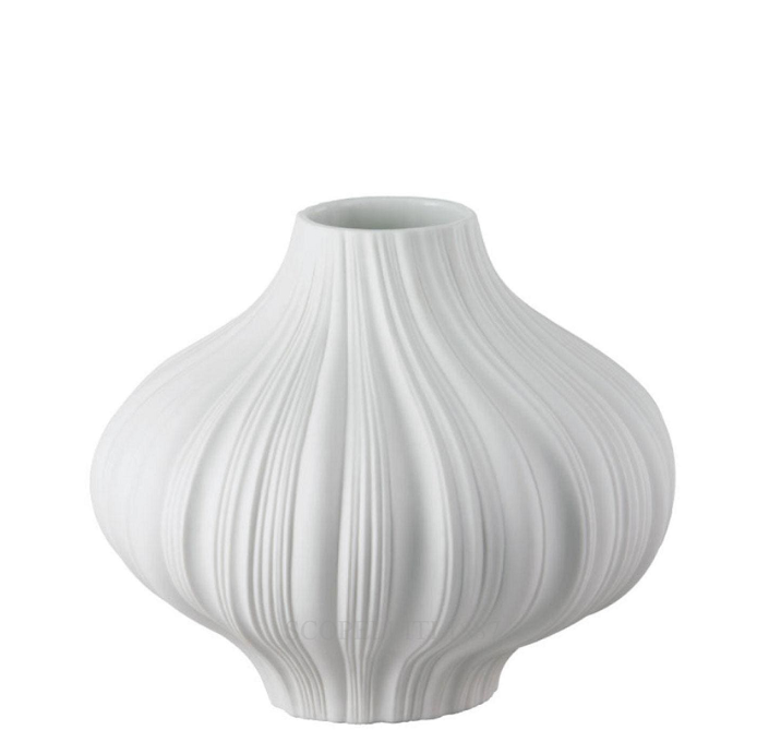 Vaso Plissèe 26cm bianco Rosenthal