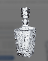 Bottiglia Whiskey "Diamond" in cristallo H.30cm Bohemia Crystal