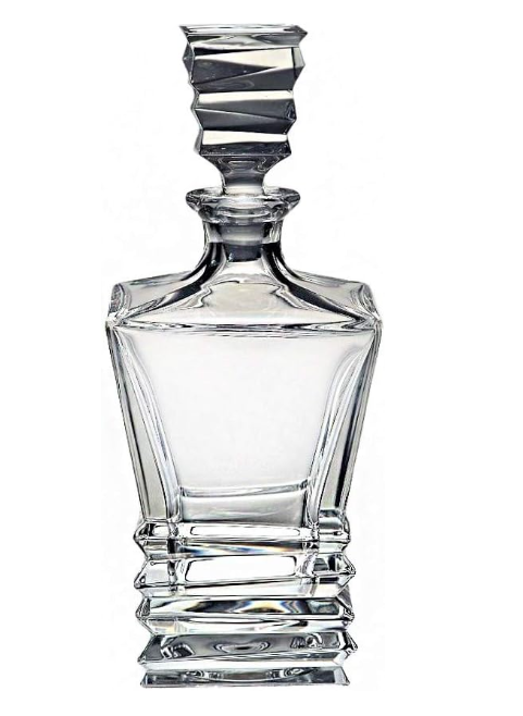 Bottiglia Whiskey "Rocky" in cristallo H.29cm Bohemia Crystal