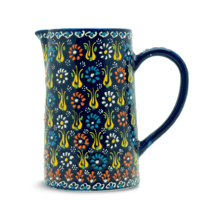Brocca lavorata e decorata a mano colore Blu WD Lifestyle