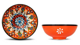 Set 6 coppette in ceramica con decoro a rilievo realizzato a mano WD Lifestyle
