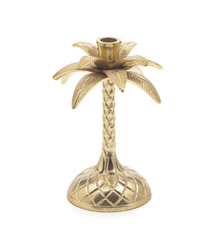 CANDELABRO ALLUMINIO ANANAS H.24cm ORO Bruco