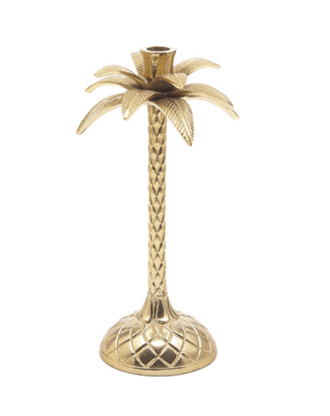 CANDELABRO ALLUMINIO ANANAS H.33cm ORO Bruco