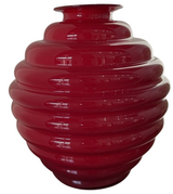 Vaso Opale rosso H 31cm Onlylux