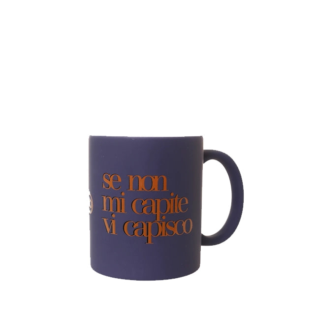Mug in ceramica 32,5 cl blu opaco "Se Non Mi Capite..." - Più Forty