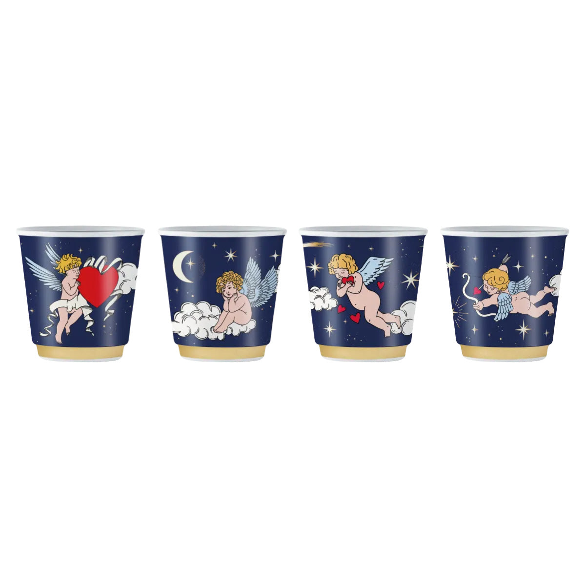 Set 4 bicchierini con angeli - Cielo Stellato - Bialetti