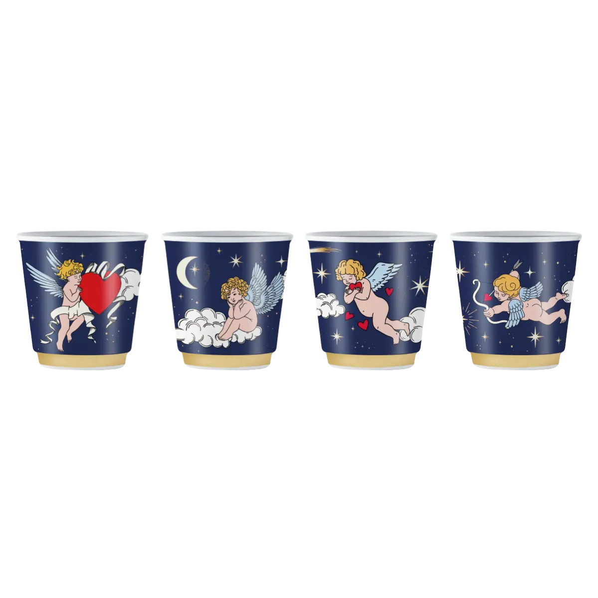 Set 4 bicchierini con angeli - Cielo Stellato - Bialetti