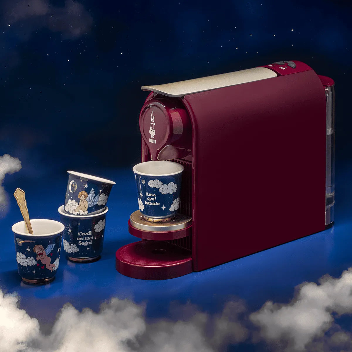 Set 4 bicchierini con angeli - Cielo Stellato - Bialetti