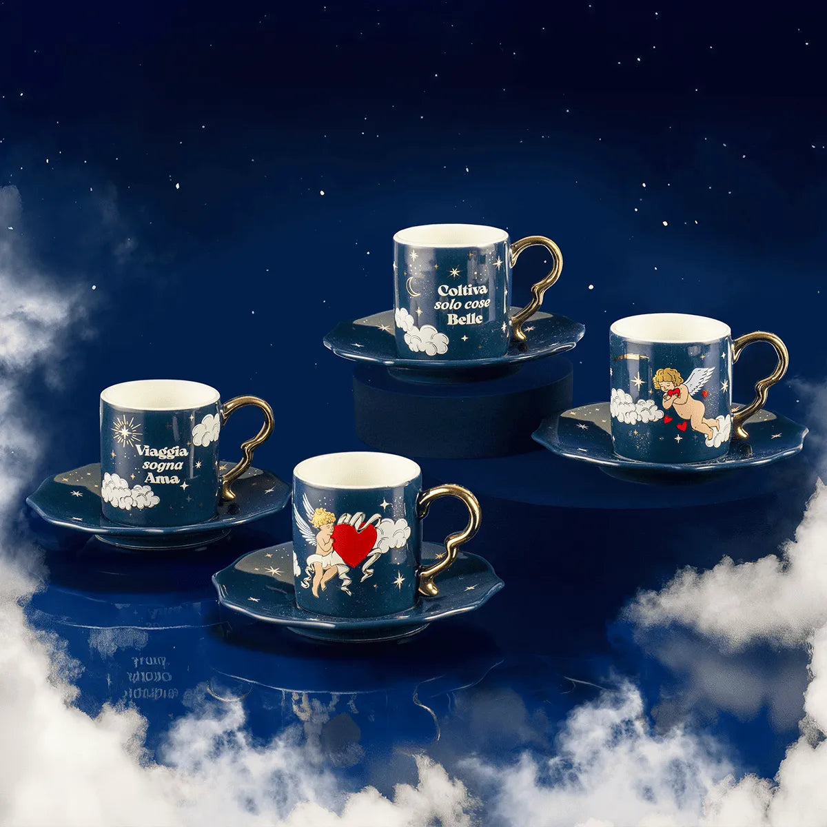 Set 4 tazzine - Cielo Stellato - Bialetti