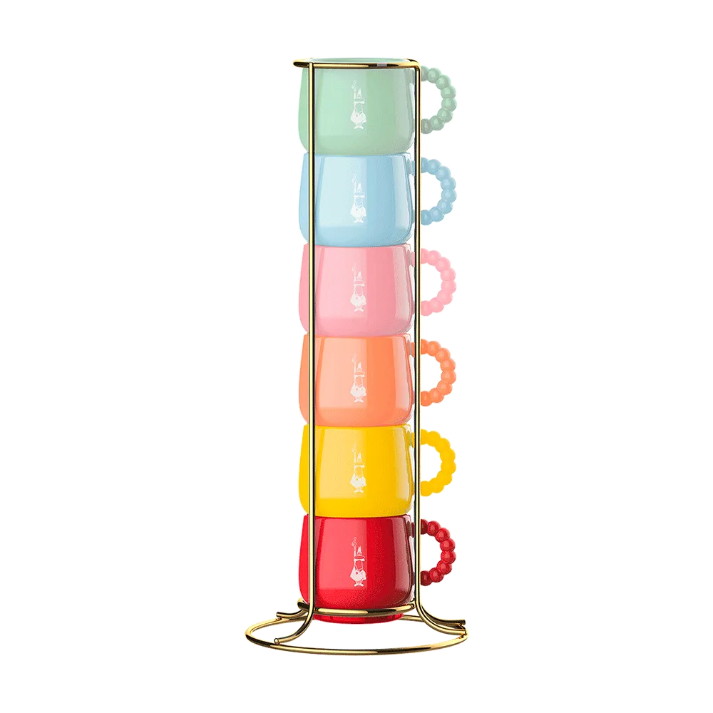 Set 6 impilabili Multicolor - Collezione Mercato della frutta - Bialetti
