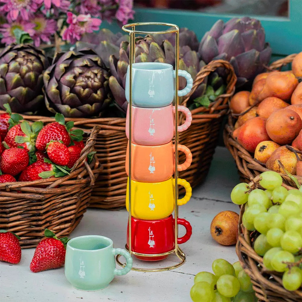 Set 6 impilabili Multicolor - Collezione Mercato della frutta - Bialetti