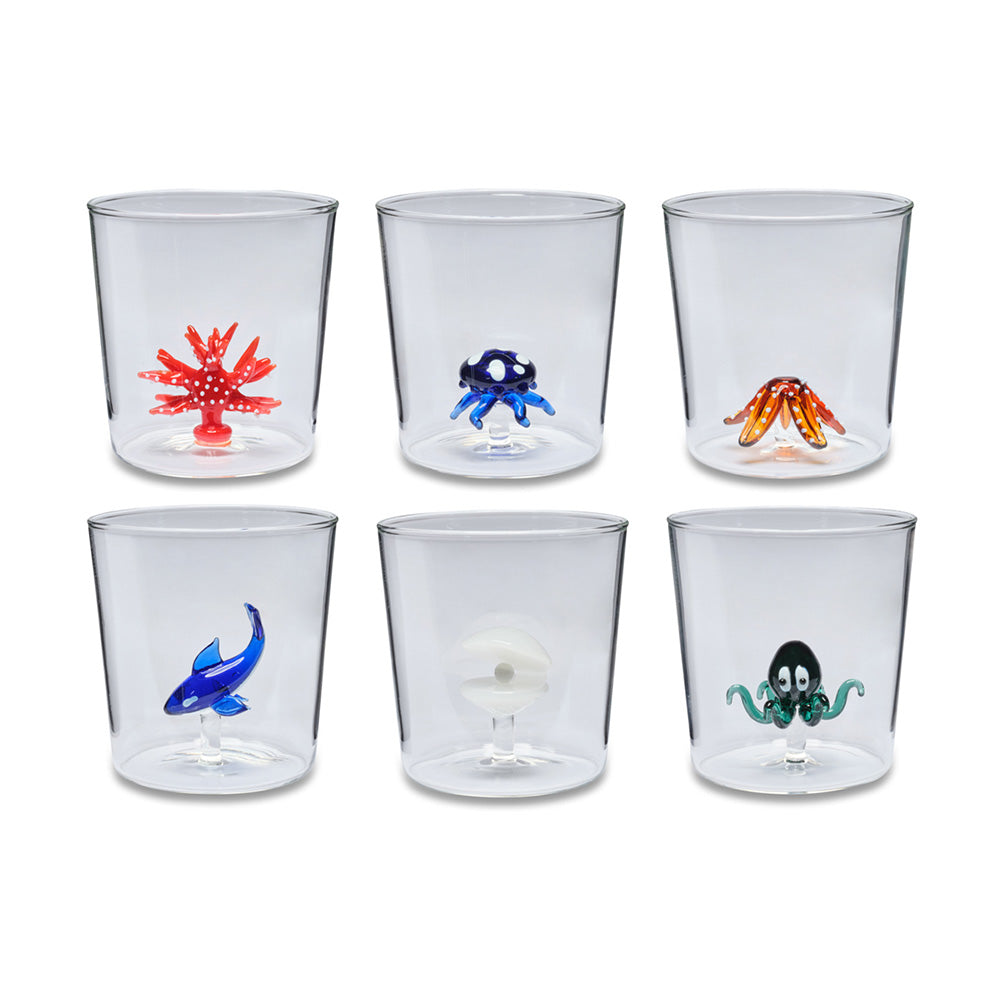 Set 6 Bicchieri Deep Sea - Henriette