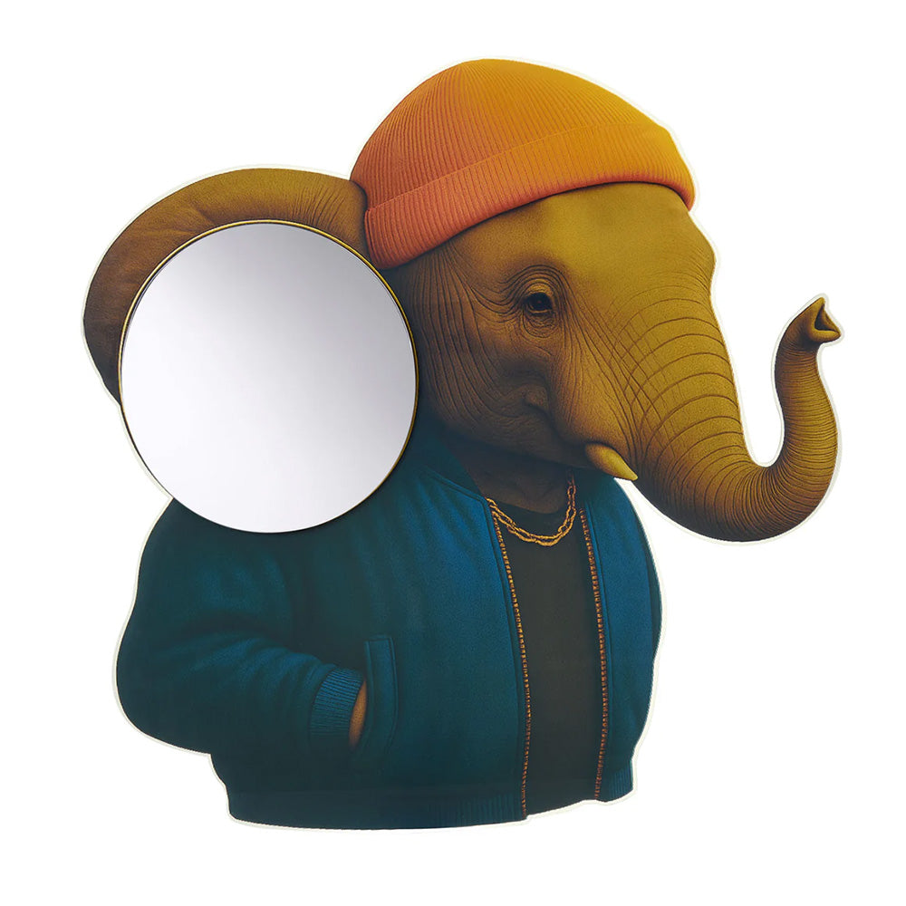 Specchio Animale Elefante - UNO/MR. E - Collezione Zoom - Linee Recanati