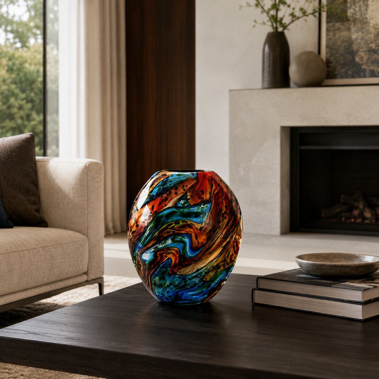 Vaso in vetro Ares 18x35 Cm - Fade
