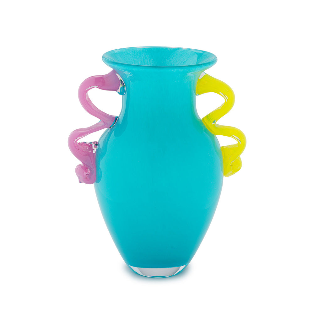 Vaso Azzurro Sfumature CM.19x24H. - Henriette