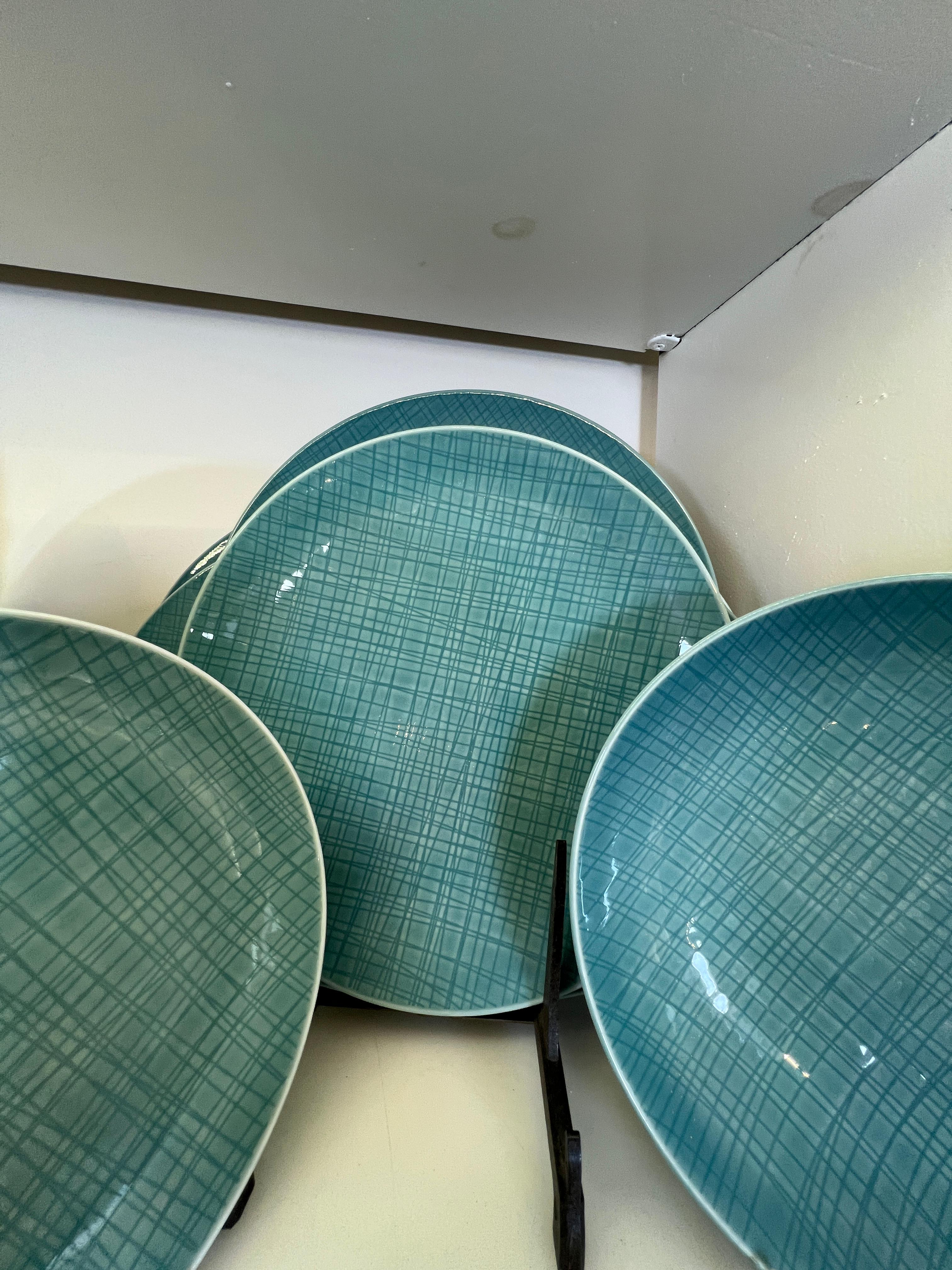 Servizio "Mash" azzurro 39pzi in porcellana Rosenthal