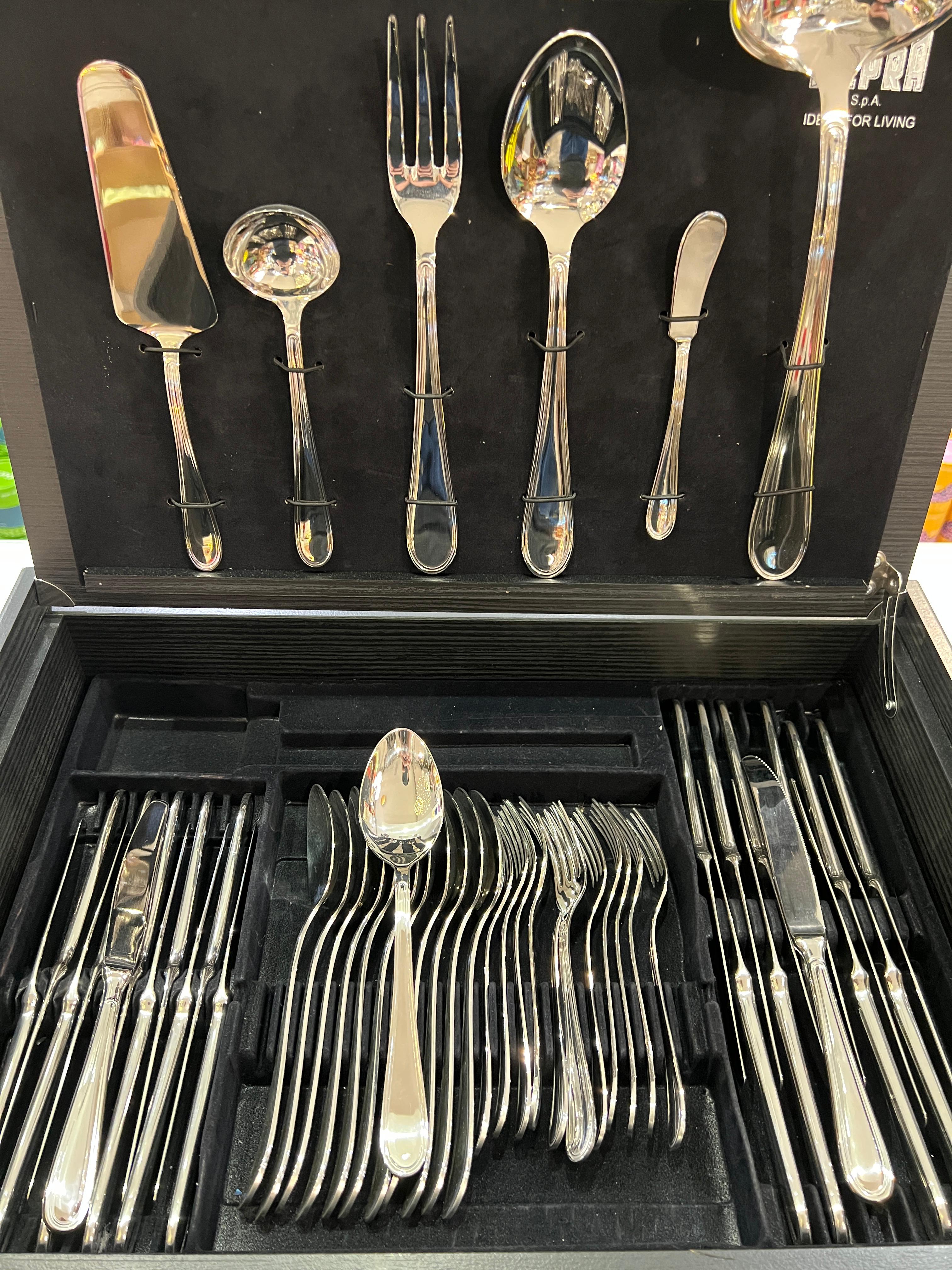 Set Norma126pz baule di legno Mepra
