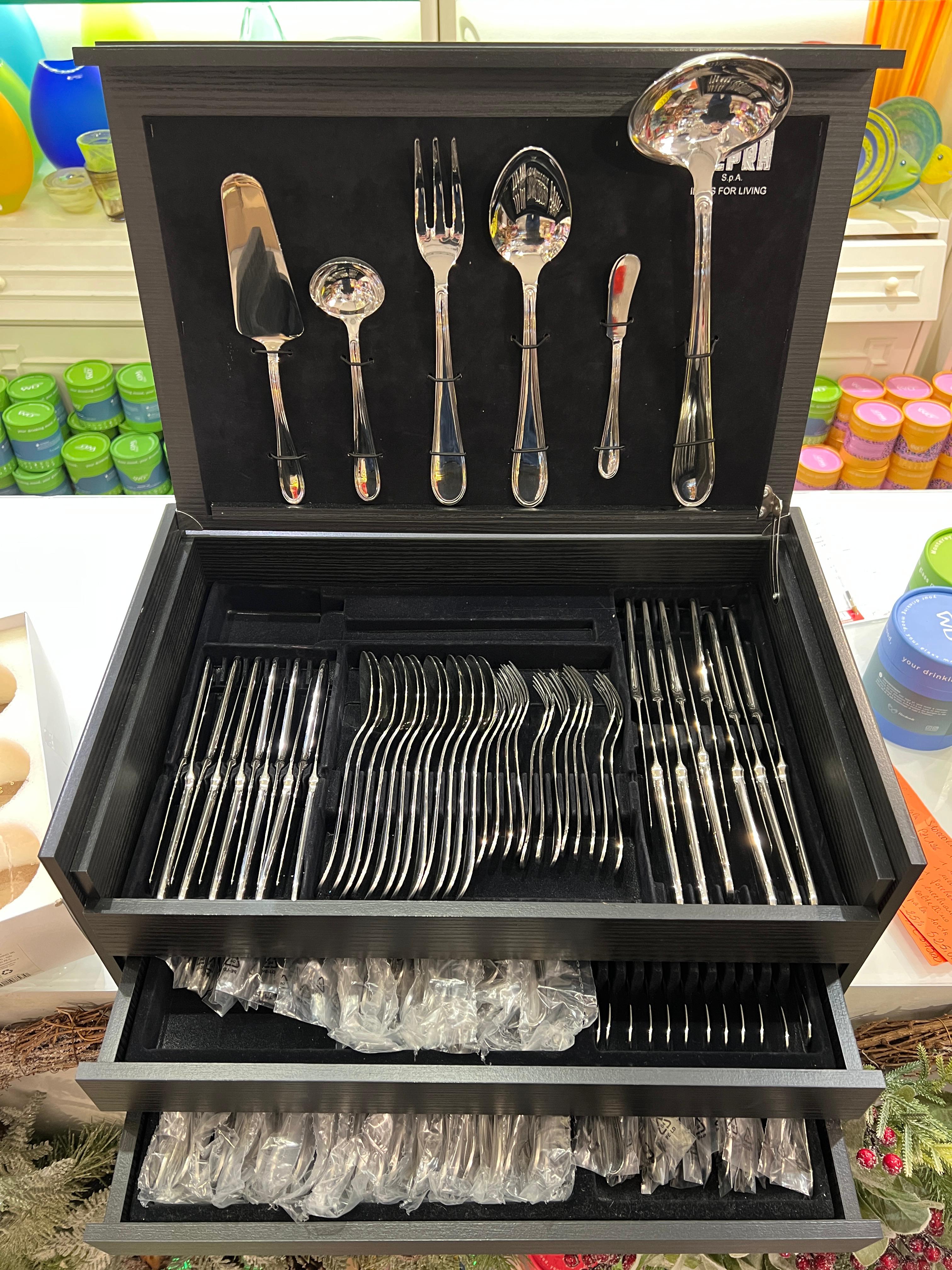Set Norma126pz baule di legno Mepra