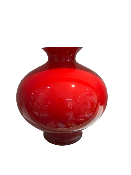 Vaso Opale rosso h30cm Onlylux