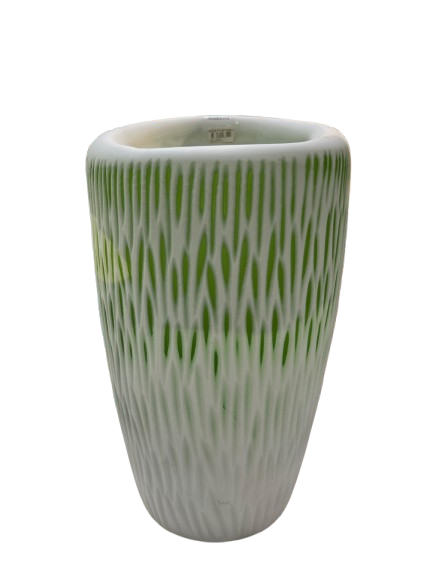 Vaso vetro verde H.33cm Henriette