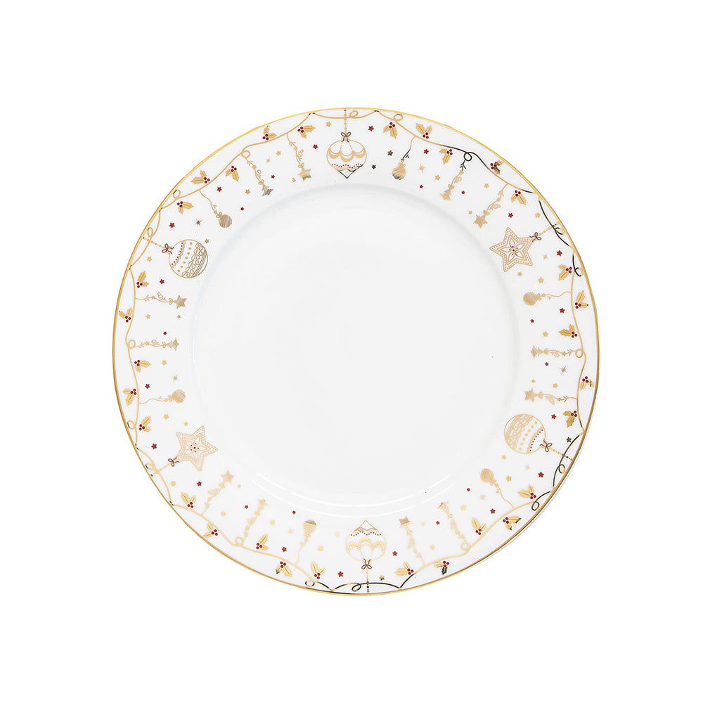 Piatto piano in porcellana ⌀26,5cm Christmas Lights - Easy Life